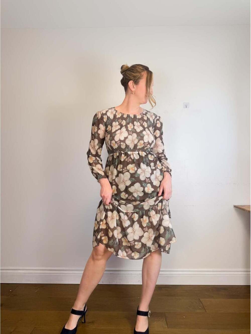 Mad About You x Jilly Box "The Grace Midi Dress in Floral" (Size S/M)